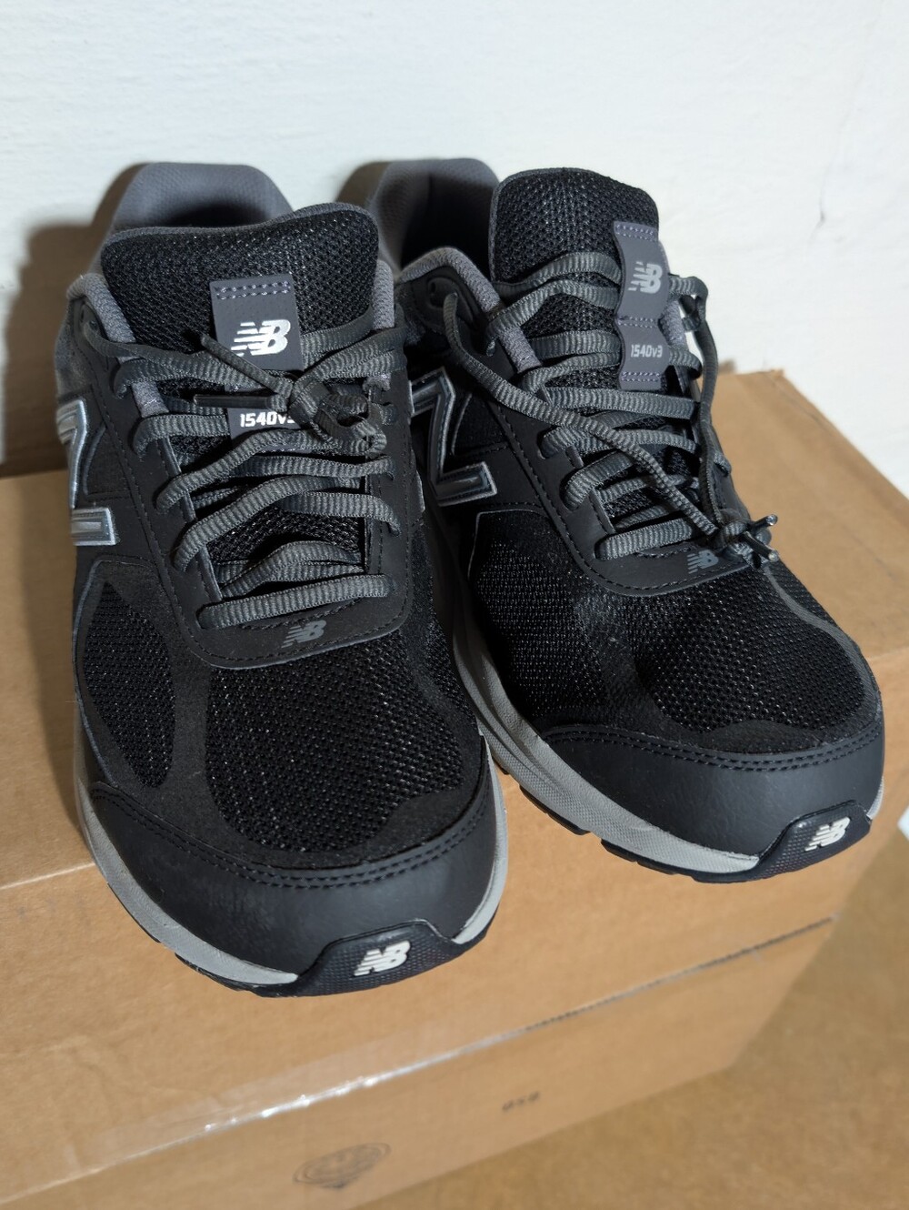 New Balance 1540v3 Black and Gray Men's Athletic Shoes
